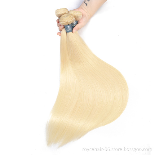 Wholesale Blonde 613 Virgin Hair, 100% Unprocessed Virgin Human Hair Blonde 613 Hair Bundle Extension
